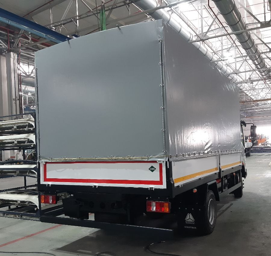Бортовой автомобиль с тентом Homan-H3 4x2 CNG - 6 т / 24 куб.м