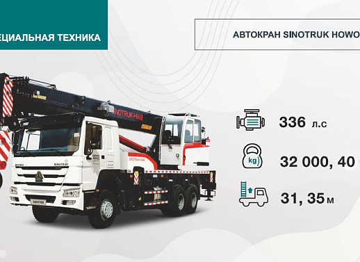 АВТОКРАН SINOTRUK HOWO 