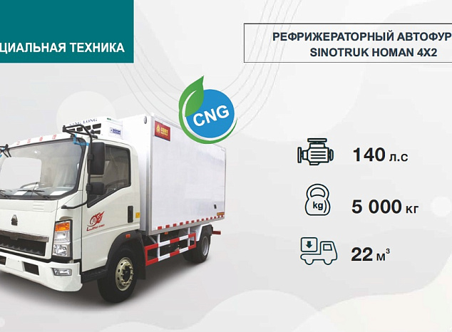 РЕФРИЖЕРАТОРНЫЙ  SINOTRUK HOMAN 4Х2